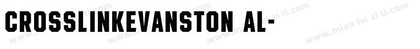 CrosslinkEvanston Al字体转换